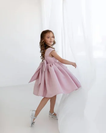 Rochie lila eleganta din tafta pentru fete - Georgia