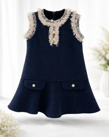 Rochie casual din stofa pentru fete - Roya