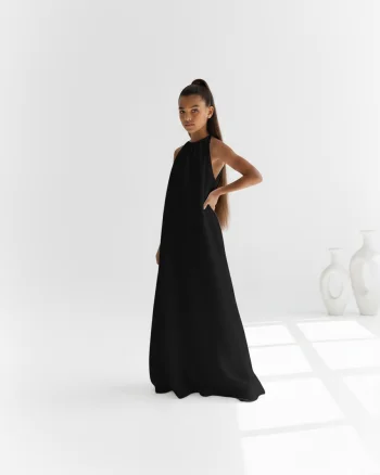 Rochie alba lunga din muselina pentru fete - Destiny