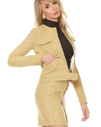 Compleu din stofa tweed pentru dama