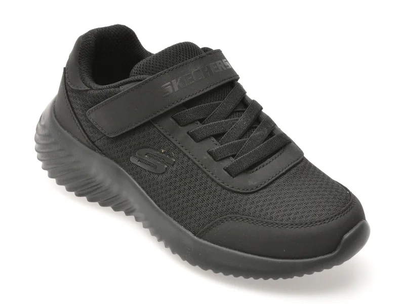 Pantofi sport SKECHERS negri, BOUNDER, din material textil
