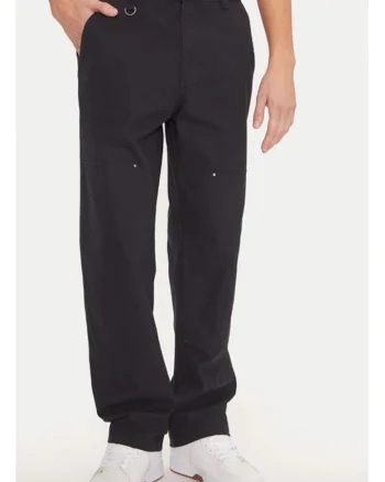 Pantaloni barbati,  304700293, Bumbac, Negru, Negru