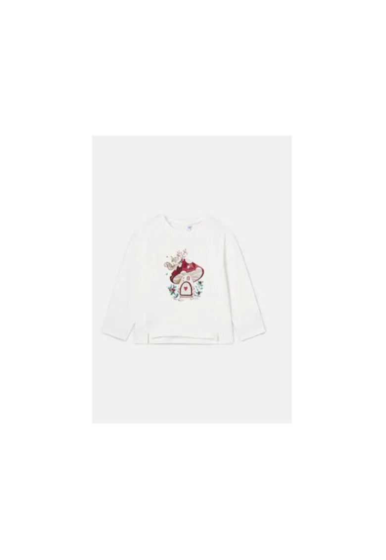 Bluza fete,  304319044, Bumbac, Bej, Bej