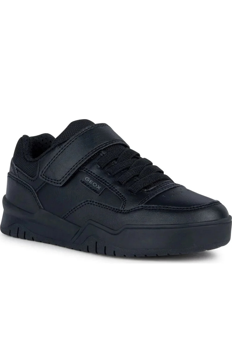 Pantofi baieti J367RE 0FE8V C9999,  Sintetic, Negru,