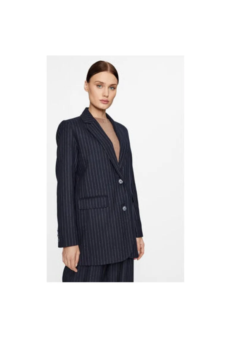 Sacou dama,  303247874, Poliester/Lana, Negru, Negru