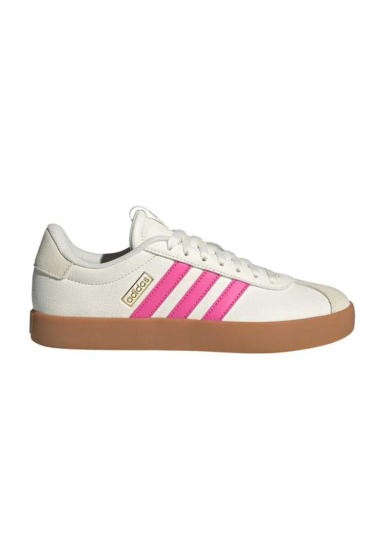 Pantofi sport VL Court 3.0 cu detalii de piele intoarsa, Roz aprins/Caramel/Crem