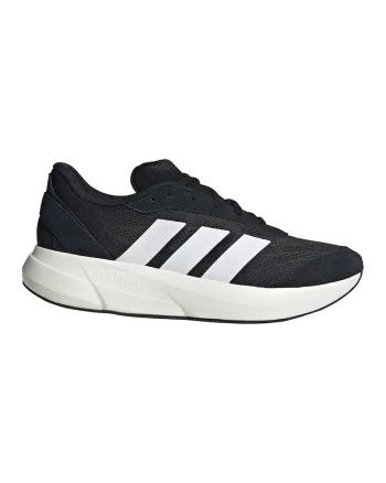 Pantofi sport cu insertii de piele intoarsa Lightshift, Alb/Negru