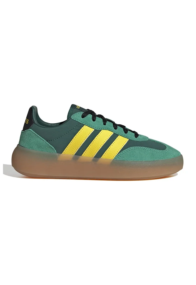 Pantofi sport Barreda Decode cu detalii din piele intoarsa, Verde/Galben