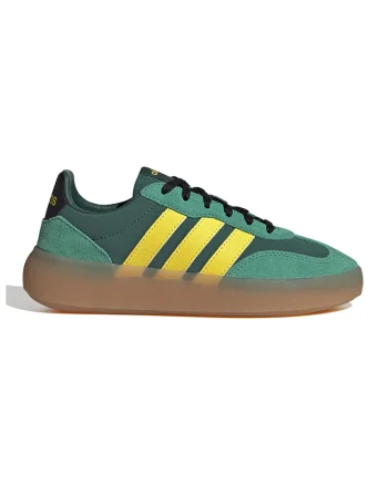 Pantofi sport Barreda Decode cu detalii din piele intoarsa, Verde/Galben