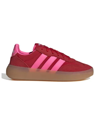 Pantofi sport Barreda Decode cu detalii din piele intoarsa, Rosu vermillion/Roz