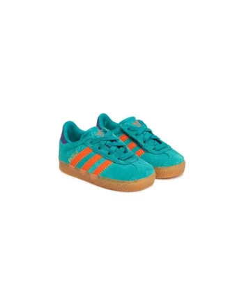 Pantofi sport din piele inotarsa cu logo contrastant