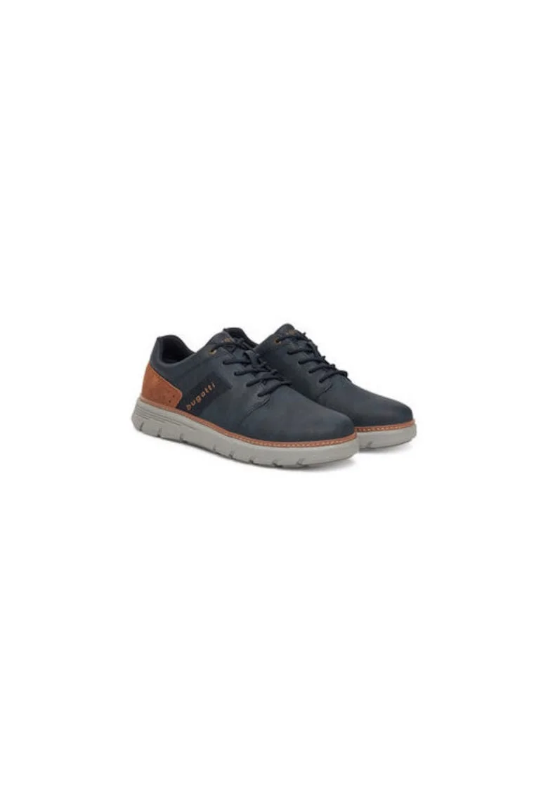 Pantofi sport barbati  albastru inchis, imitatie de piele, design modern, stil versatil, Albastru/Bleumarin