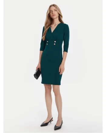 Rochie de cocktail,  verde, fabrica usoara