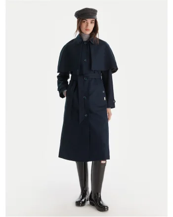 Trench dama  bleumarin, elegant