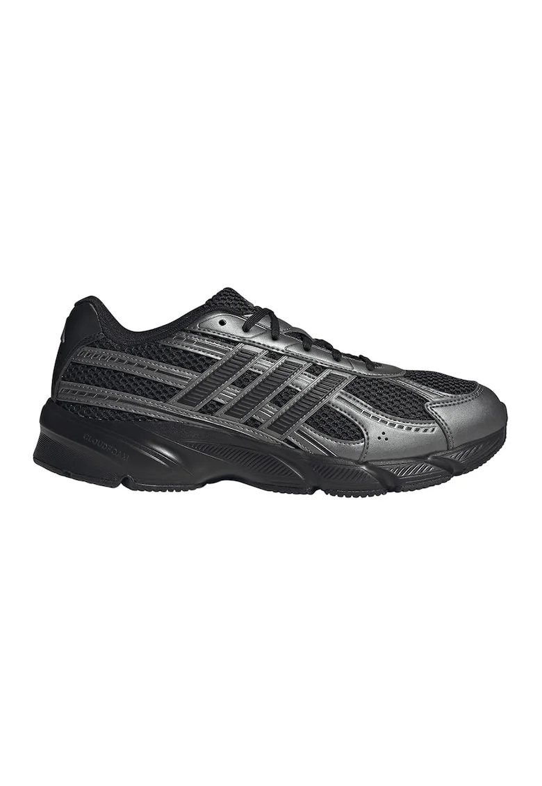 Pantofi sport Technochaos 2000 din material textil cu talpa cu amortizare, Negru stins/Gri antracit/Gri inchis