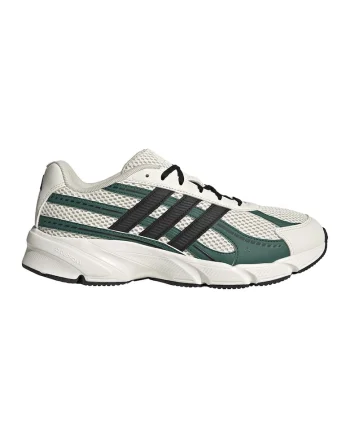 Pantofi sport din material textil cu talpa cu amortizare Technochaos 2000, Alb fildes/Negru stins/Verde feriga