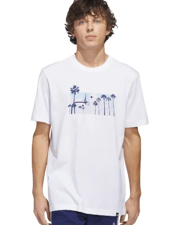 Tricou regular fit Photorl Crt, Alb/Albastru