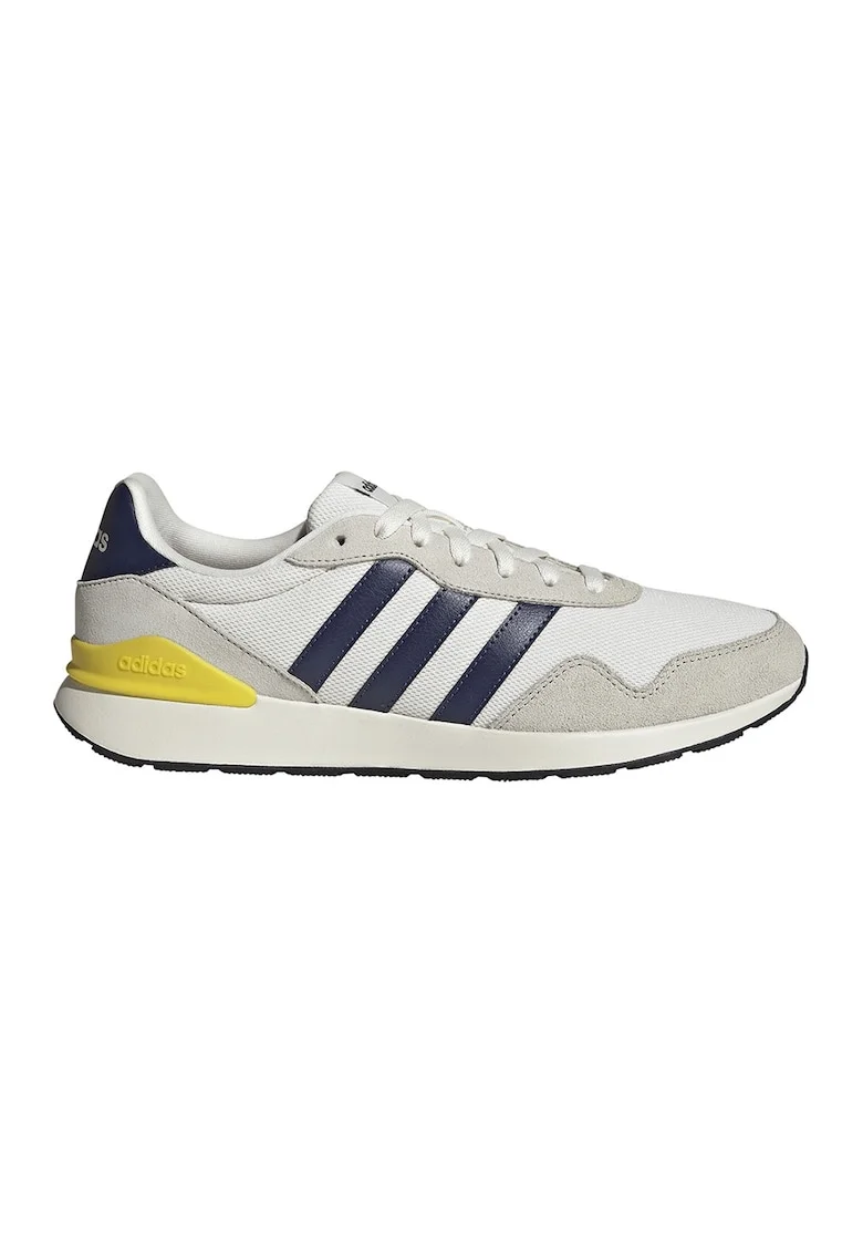 Pantofi sport Run 60s 4.0 cu insertii de piele intoarsa, Albastru inchis/Galben sofran/Maro taupe deschis