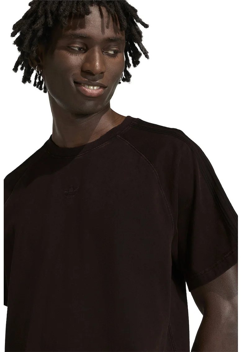Tricou lejer de bumbac Premium Essential, Maro inchis