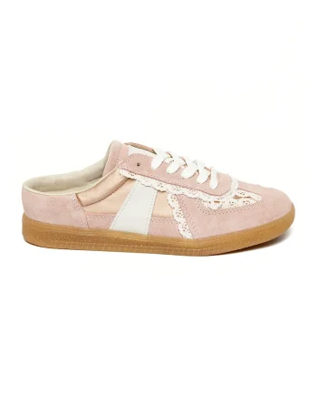 Pantofi sport Melin de piele intoarsa, Roz pastel