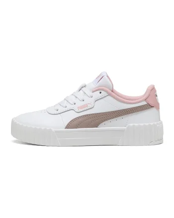 Pantofi sport Carina 3.0 din piele si piele ecologica cu detalii perforate, Alb optic