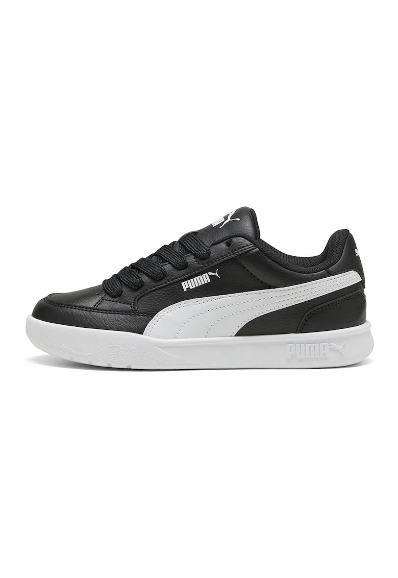 Pantofi sport Park LT JR de piele ecologica, Alb/Negru