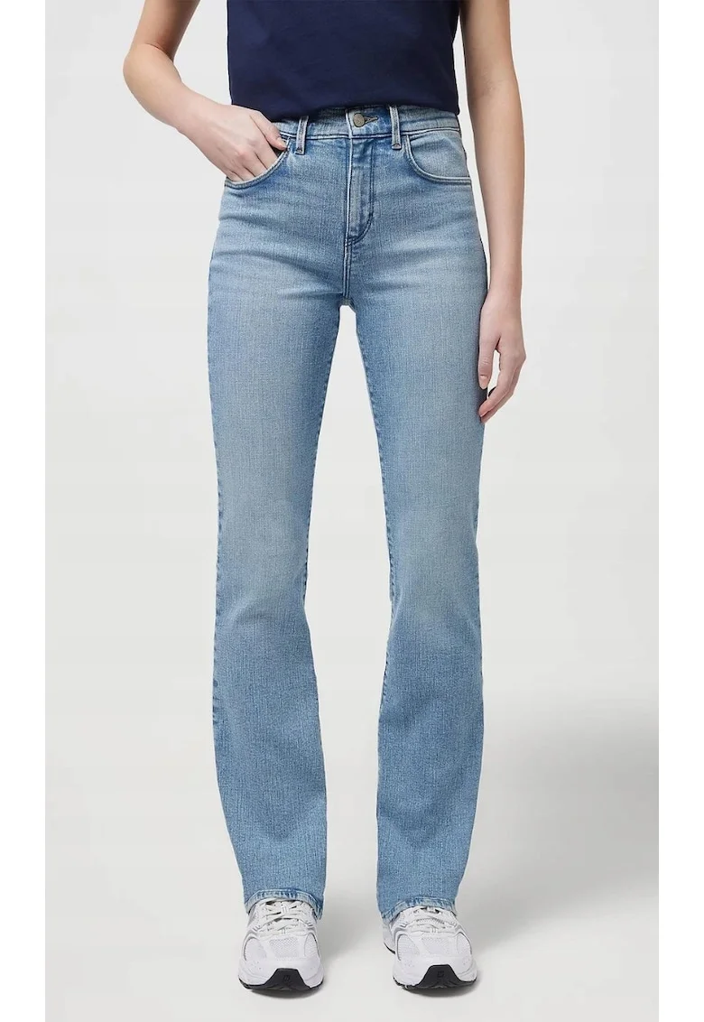 Blugi dama  bootcut, albastru, bumbac