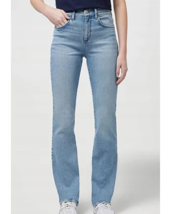 Blugi dama  bootcut, albastru, bumbac
