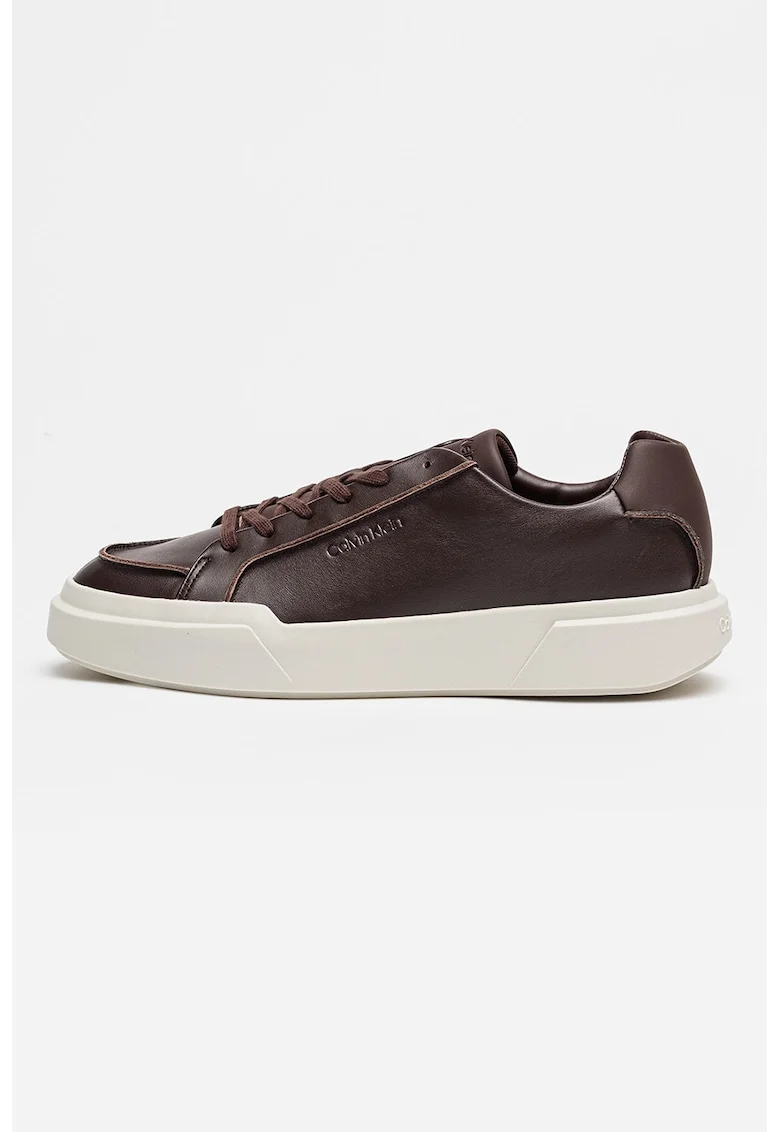 Pantofi sport de piele cu talpa masiva