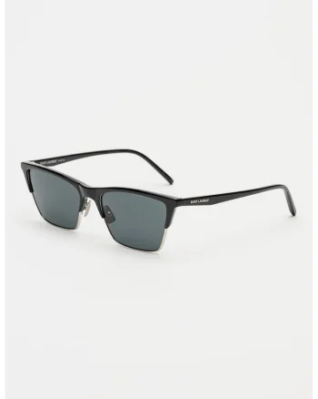 Ochelari de soare Clubmaster, Negru/Argintiu