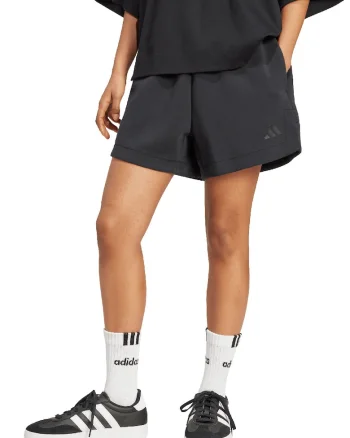 Pantaloni scurti relaxed-fit Soft Lux, Negru