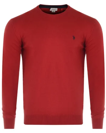 Bluza barbati US Polo Assn, bumbac, portocaliu, Rosu