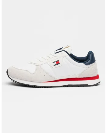Pantofi sport Eva cu garnituri din piele intoarsa, Alb/Gri