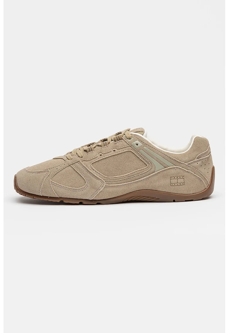 Pantofi sport Archive din piele intoarsa, Kaki