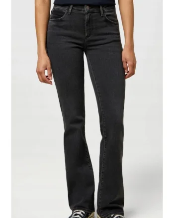 Blugi dama,  Bootcut, negru, bumbac