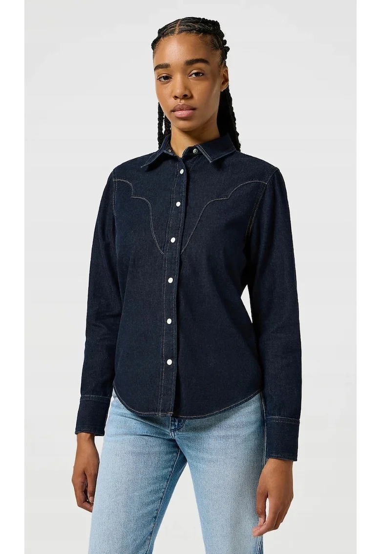 Camasa  Heritage, croiala slim, bleumarin, denim
