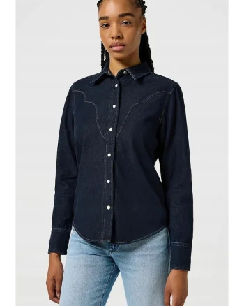 Camasa  Heritage, croiala slim, bleumarin, denim