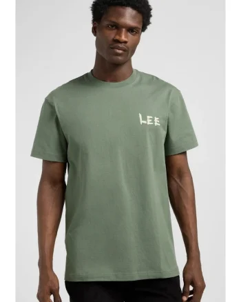Tricou barbati,  ELEVATED LOGO TEE, bumbac 100%, verde, Verde