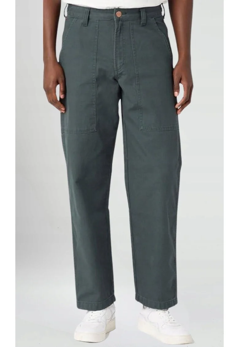Pantaloni barbati,  bumbac, croiala lejera, verde
