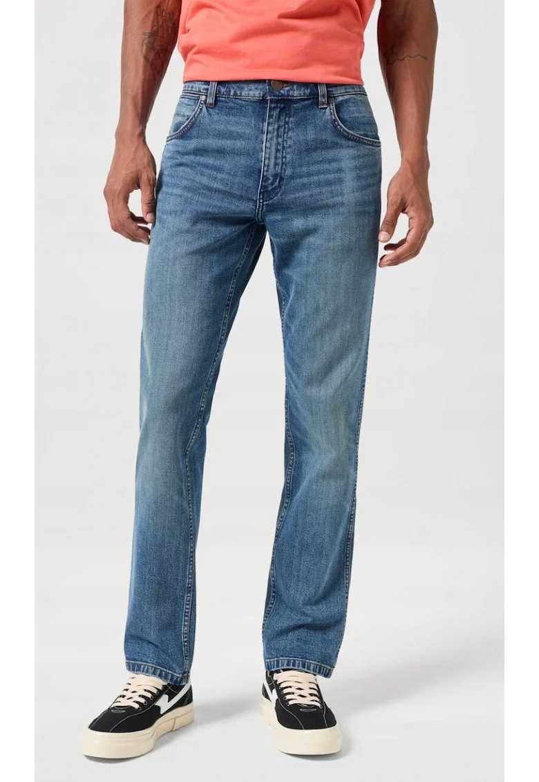 Blugi barbati  Greensboro 803, regular straight, albastru, bumbac