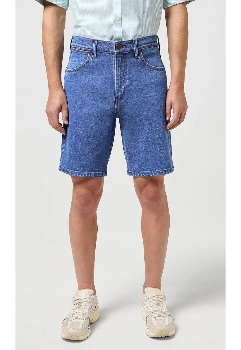 Pantaloni scurti barbati,  FRONTIER SHORT, denim, albastru, bumbac