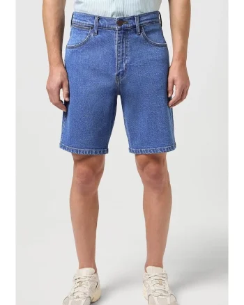 Pantaloni scurti barbati,  FRONTIER SHORT, denim, albastru, bumbac
