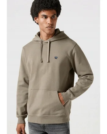 Hanorac barbati  Solid Hoodie, regular fit, bej, bumbac 100%,