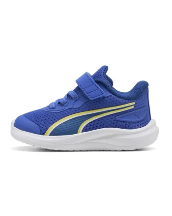 Pantofi sport Skyrocket 2 AC+ cu velcro, Galben sofran/Albastru royal/Alb optic