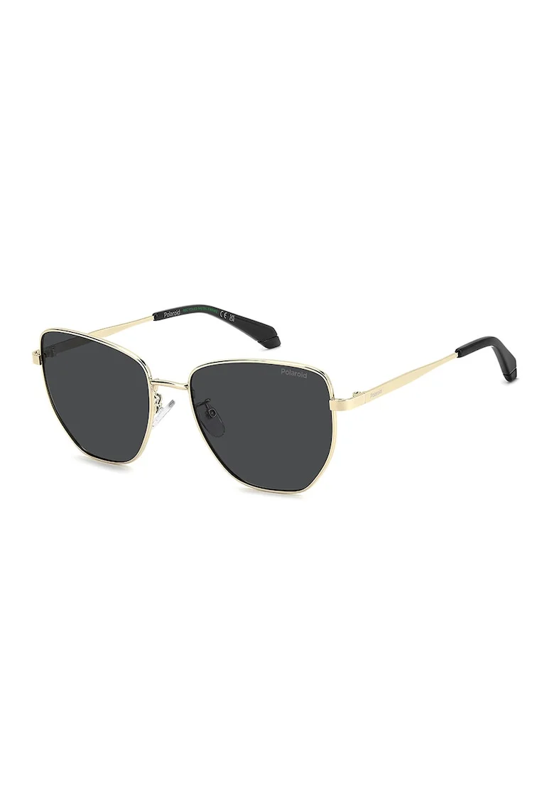 Ochelari de soare cat-eye polarizati, Auriu/Negru