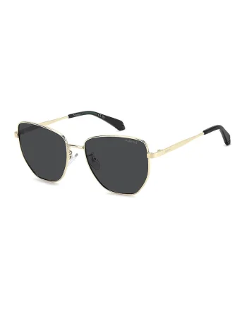 Ochelari de soare cat-eye polarizati, Auriu/Negru