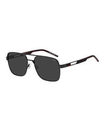 Ochelari de soare aviator cu aplicatie logo discreta, Rosu/Negru
