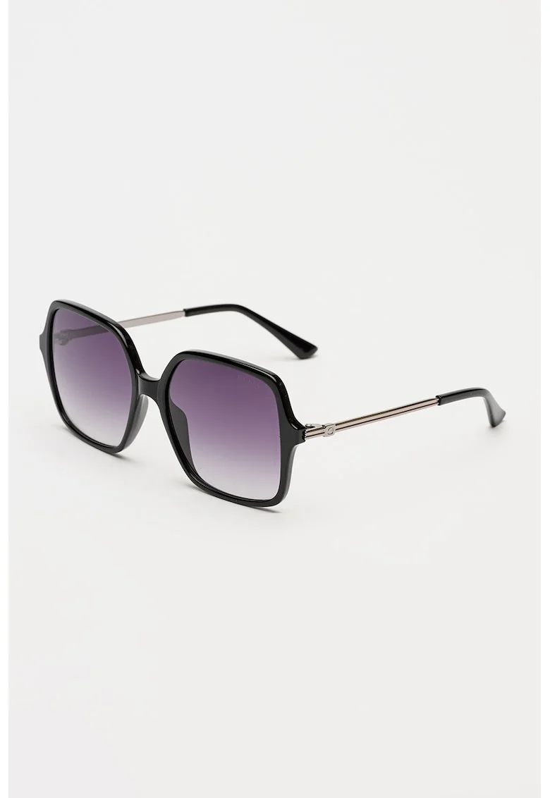 Ochelari de soare patrati cu lentile in degrade, Negru