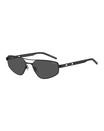 Ochelari de soare wrap cu logo pe brate, Negru