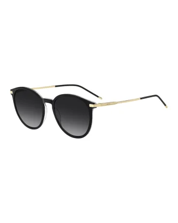 Ochelari de soare pantos cu lentile in degrade, Auriu/Negru
